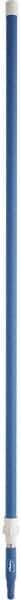 Vikan - 115 x 1-1/4" Aluminum Squeegee Handle - European Threaded Connection, Blue, Telescoping - USA Tool & Supply