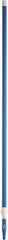 Vikan - 115 x 1-1/4" Aluminum Squeegee Handle - European Threaded Connection, Blue, Telescoping - USA Tool & Supply