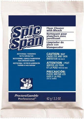 Spic & Span - Packet Cleaner - Use on Ceramic Tile, Laminate Surfaces, Linoleum, Quarry Tile, Cement, Concrete, Vinyl Tile, Terra Cotta, Terrazzo, Vinyl Composite Tile (VCT) - USA Tool & Supply