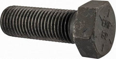 Value Collection - 1-3/4 - 5 UNC, 5" Length Under Head Hex Head Cap Screw - Partially Threaded, Grade 8 Alloy Steel, Uncoated, 2-5/8" Hex - USA Tool & Supply