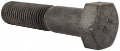 Value Collection - 1-3/4 - 5 UNC, 7-1/2" Length Under Head Hex Head Cap Screw - Partially Threaded, Grade 8 Alloy Steel, Uncoated, 2-5/8" Hex - USA Tool & Supply