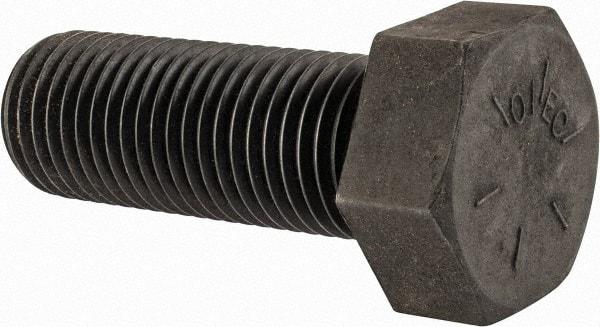 Value Collection - 2 - 4-1/2 UNC, 5-1/2" Length Under Head Hex Head Cap Screw - Partially Threaded, Grade 8 Alloy Steel, Uncoated, 3" Hex - USA Tool & Supply