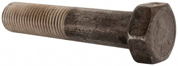 Value Collection - 2 - 4-1/2 UNC, 10" Length Under Head Hex Head Cap Screw - Partially Threaded, Grade 8 Alloy Steel, Uncoated, 3" Hex - USA Tool & Supply