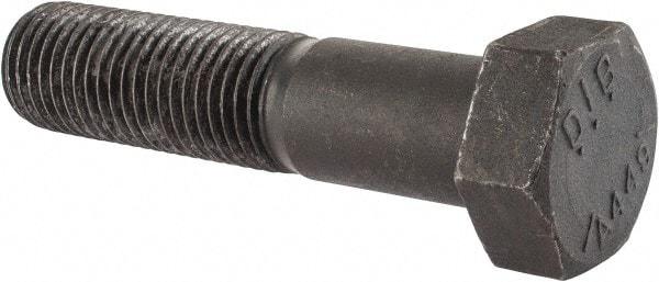 Value Collection - 1-3/4 - 5 UNC, 7-1/2" Length Under Head Hex Head Cap Screw - Partially Threaded, Grade 5 Steel, Uncoated, 2-5/8" Hex - USA Tool & Supply