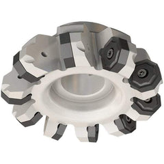 Iscar - 6.49" Cut Diam, 2" Arbor Hole, 0.217" Max Depth of Cut, 45° Indexable Chamfer & Angle Face Mill - 10 Inserts, ONH.. Insert, Right Hand Cut, 10 Flutes, Series 16Mill - USA Tool & Supply