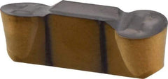 Iscar - 6030HFPR Grade IC808, 6mm Cutting Width Carbide Grooving Insert - 3mm Max Depth of Cut, Right Hand, 3mm Corner Radius, TiAlN Finish - USA Tool & Supply
