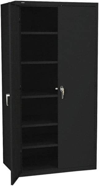 Hon - 5 Shelf Locking Storage Cabinet - Steel, 36" Wide x 18" Deep x 71-1/2" High - USA Tool & Supply