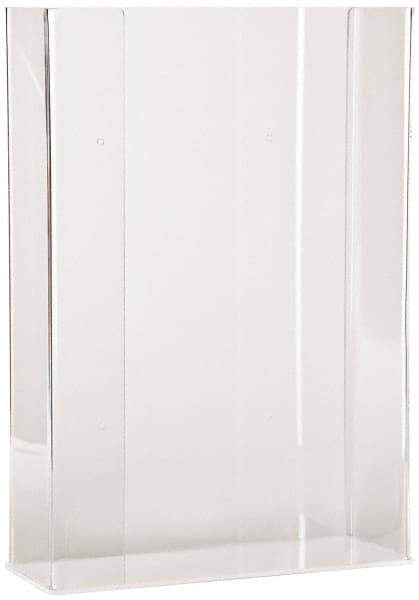 PRO-SAFE - Table and Wall Mount Disposable Glove Dispenser - 10-3/8 Inch Wide x 3-3/4 Inch Deep x 15-1/4 Inch High, Clear - USA Tool & Supply