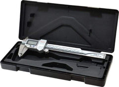 Mitutoyo - 0 to 150mm Range, 0.01mm Resolution, IP67 Electronic Caliper - 40mm Carbide-Tipped Jaws, 0.02mm Accuracy, SPC Output - USA Tool & Supply