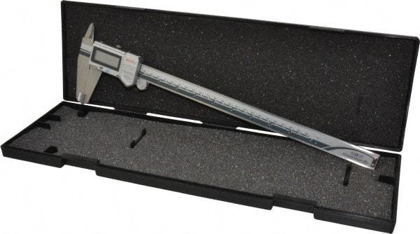 Mitutoyo - 0 to 300mm Range, 0.01mm Resolution, IP67 Electronic Caliper - Stainless Steel with 64mm Stainless Steel Jaws, 0.03mm Accuracy, SPC Output - USA Tool & Supply