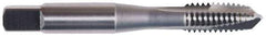 Kennametal - 7/16-20 UNF, 3 Flute, TiCN Finish, High Speed Steel Spiral Point Tap - Plug Chamfer, Right Hand Thread, 3-5/32" OAL, Series 2331 - Exact Industrial Supply