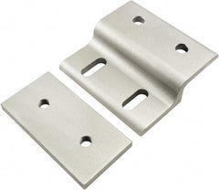 80/20 Inc. - 80mm Wide, Open Shelving Accessory/Component - Aluminum, Clear Anodized Finish, 77mm Long, Use with 40 Series & Bolt Kits 75-3422 & 13-8320 - USA Tool & Supply