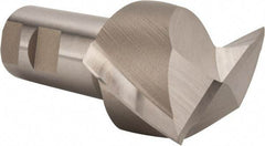 Hertel - 2-1/4", 1-5/8" LOC, 1-1/4" Shank Diam, 4-1/8" OAL, 2 Flute, High Speed Steel Square End Mill - Single End, Uncoated, Spiral Flute, 30° Helix, Centercutting, Right Hand Cut, Right Hand Flute - USA Tool & Supply