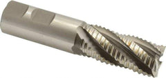 Hertel - 7/8" Diam, Coarse Pitch, 1-7/8" LOC, 5 Flute Cobalt Roughing Square End Mill - Uncoated, 4-1/8" OAL, 7/8" Shank Diam, Single End, 30° Helix - USA Tool & Supply