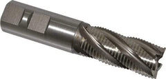 Hertel - 7/8" Diam, Fine Pitch, 1-7/8" LOC, 5 Flute Cobalt Roughing Square End Mill - Uncoated, 4-1/8" OAL, 7/8" Shank Diam, Single End, 30° Helix - USA Tool & Supply