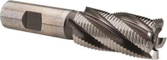 Hertel - 1" Diam, Fine Pitch, 2" LOC, 5 Flute Cobalt Roughing Square End Mill - Uncoated, 4-1/4" OAL, 3/4" Shank Diam, Single End, 30° Helix - USA Tool & Supply