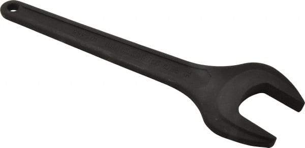 Facom - 75mm Standard Service Open End Wrench - 19-11/16" OAL, Single End, Black Finish, 15° Head Angle - USA Tool & Supply