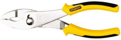 Stanley - 8-3/8" OAL, 1-11/16" Jaw Length, Slip Joint Pliers - 2 Positions, Serrated Jaw, Slip Joint Head, Slip Joint Plier Tool, Serrated Pipe Jaw - USA Tool & Supply