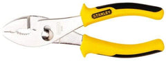 Stanley - 6-5/8" OAL, 1-27/64" Jaw Length, Slip Joint Pliers - 2 Positions, Serrated Jaw, Slip Joint Head, Slip Joint Plier Tool, Serrated Pipe Jaw - USA Tool & Supply