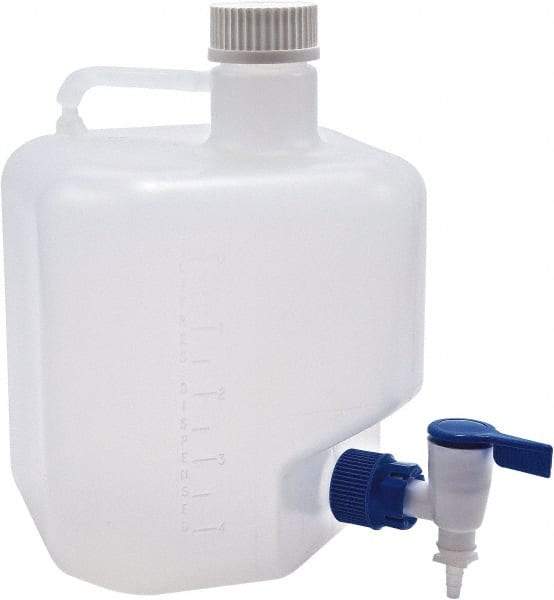 Dynalon Labware - 5 L Carboy - Polypropylene, Translucent, 10.6" High x 7-1/2" Diam, 45mm Cap - USA Tool & Supply