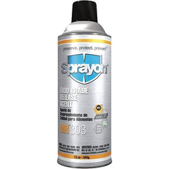 Sprayon - 16 Ounce Aerosol Can, Clear, General Purpose Mold Release - Food Grade, Silicone Composition - USA Tool & Supply