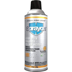 Sprayon - 16 Ounce Aerosol Can, Clear, Heavy-Duty Mold Release - Silicone Composition - USA Tool & Supply