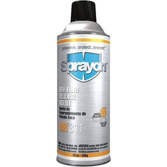 Sprayon - 16 Ounce Aerosol Can, White, General Purpose Mold Release - Dry Film Composition - USA Tool & Supply