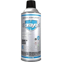 Sprayon - 11 Ounce Aerosol Contact Cleaner - -20°F Flash Point, Flammable, Plastic Safe - USA Tool & Supply