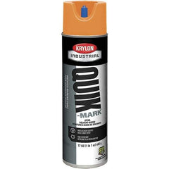 Krylon - 20 fl oz Orange Marking Paint - 50 to 60 Sq Ft Coverage, Solvent-Based Formula - USA Tool & Supply