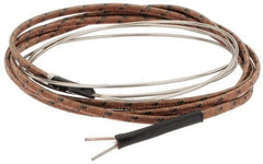Thermo Electric - 0 to 1600°F, J Flexible, Thermocouple Probe - 3 Ft. Cable Length, Stripped Ends, 25 Inch Probe Sheath Length, 3 Sec Response Time - USA Tool & Supply