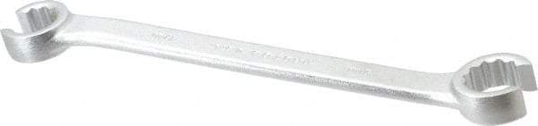 Proto - 19 x 21mm, Chrome Finish, Open End Flare Nut Wrench - 12 Points, 9-7/16" OAL, Steel, Double End Head - USA Tool & Supply