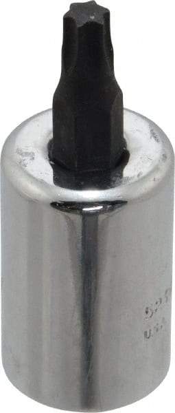 Proto - 3/8" Drive, T27 Torx Bit Socket - 1-23/32" OAL - USA Tool & Supply