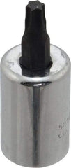 Proto - 3/8" Drive, T27 Torx Bit Socket - 1-23/32" OAL - USA Tool & Supply