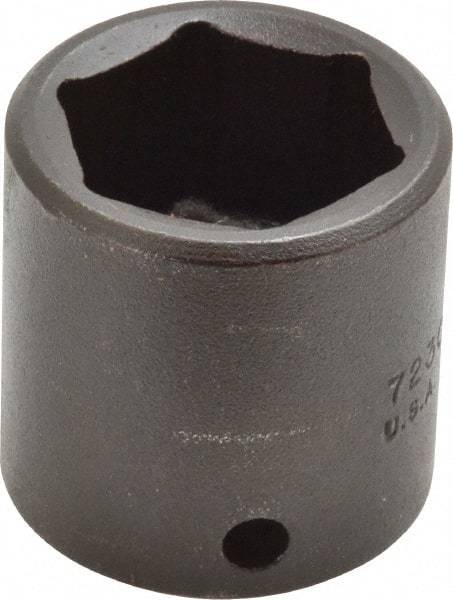 Proto - 3/8" Drive 15/16" Standard Impact Socket - 6 Points, 1-11/32" OAL - USA Tool & Supply