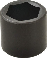 Proto - 3/8" Drive 1" Standard Impact Socket - 6 Points, 1-11/32" OAL - USA Tool & Supply