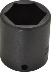 Proto - 1/2" Drive 1-1/4" Standard Impact Socket - 6 Points, 2" OAL - USA Tool & Supply