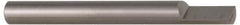 Accupro - 5/16 Inch Diameter, 2-1/2 Inch Overall Length, 1/2 Inch Split Length, Solid Carbide, Squared Split End Carbide Blank - Single End - USA Tool & Supply