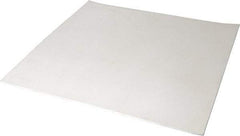 Made in USA - 12" Long, 12" Wide, 1/8" Thick, Silicone Rubber Foam Sheet - 45 to 55 Durometer, White, -20 to 500°F, 640 psi Tensile Strength, Plain Backing, Stock Length - USA Tool & Supply