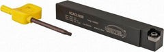 Hertel - SCAC, Left Hand Cut, 10° Lead Angle, 5/8" Shank Height x 5/8" Shank Width, Neutral Rake Indexable Turning Toolholder - 4-1/2" OAL, CC..32.5. Insert Compatibility, Series Screw-Type - USA Tool & Supply