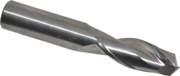 OSG - 1/2", 2 Flute, Single End, Solid Carbide, 0.03" Corner Radius End Mill - 3" OAL, 30° Helix, Right Hand Flute, 1-1/4" LOC, Right Hand Cut - USA Tool & Supply
