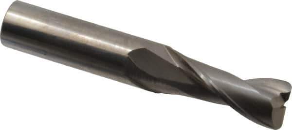 OSG - 1/2", 2 Flute, Single End, Solid Carbide, 0.06" Corner Radius End Mill - 3" OAL, 30° Helix, Right Hand Flute, 1-1/4" LOC, Right Hand Cut - USA Tool & Supply