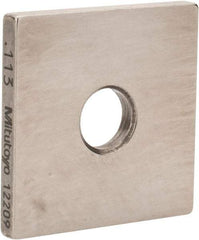 Mitutoyo - 0.113" Square Steel Gage Block - Accuracy Grade 0, Includes Certificate of Inspection - USA Tool & Supply