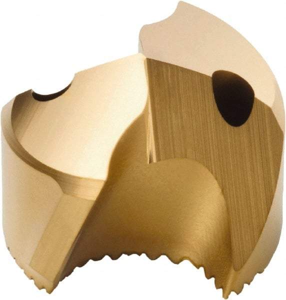 Seco - Series SD100, 19.5mm Diam 140° Replaceable Drill Tip - Carbide, TiAlN Finish, Through Coolant - USA Tool & Supply