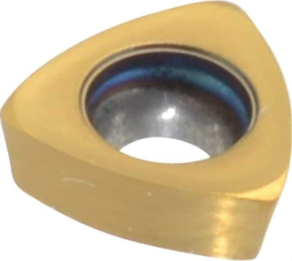 Seco - 218.19080 M04 Grade F40M Carbide Milling Insert - TiAlN/TiN Finish, 0.094" Thick, 0.216" Inscribed Circle, 0.016" Corner Radius - USA Tool & Supply