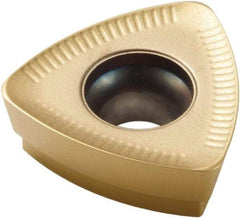 Seco - 218.19200 ME10 Grade F40M Carbide Milling Insert - TiAlN/TiN Finish, 0.216" Thick, 1/2" Inscribed Circle, 0.024" Corner Radius - USA Tool & Supply