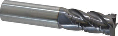 ProMax - 3/4" Diam, 1-5/8" LOC, 4 Flute Solid Carbide Roughing & Finishing Square End Mill - AlTiN Finish, 4" OAL, 3/4" Shank Diam, Weldon Shank, 40° Helix, Centercutting, Regular Length - USA Tool & Supply
