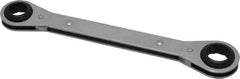 Proto - 3/4" x 7/8" 12 Point Reversible Ratcheting Box Wrench - Double End, 1-5/8" Head Diam x 1/2" Head Thickness, 9-1/4" OAL, Steel, Chrome Finish - USA Tool & Supply