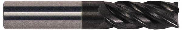 Accupro - 9/16", 4 Flute, Single End, Solid Carbide, Corner Chamfer End Mill - 3-1/2" OAL, Right Hand Flute, 1-1/8" LOC, Right Hand Cut - USA Tool & Supply