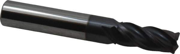 Accupro - 11/32", 4 Flute, Single End, Solid Carbide, Corner Chamfer End Mill - 2-1/2" OAL, Right Hand Flute, 13/16" LOC, Right Hand Cut - USA Tool & Supply