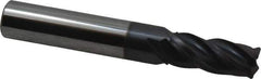 Accupro - 11/32", 4 Flute, Single End, Solid Carbide, Corner Chamfer End Mill - 2-1/2" OAL, Right Hand Flute, 13/16" LOC, Right Hand Cut - USA Tool & Supply